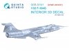 Quinta Studio QDS-32141 F-104G 3D-Printed & coloured Interior on decal paper (Italeri) (small version) 1/32